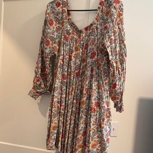 Floral Flowy Print Mini Dress